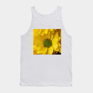 Yellow Pom Flower Close Up Tank Top